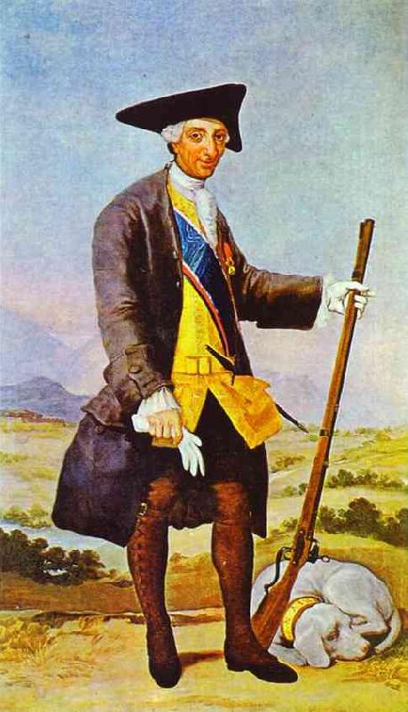 Francisco Jose de Goya Charles III in Hunting Costume France oil painting art